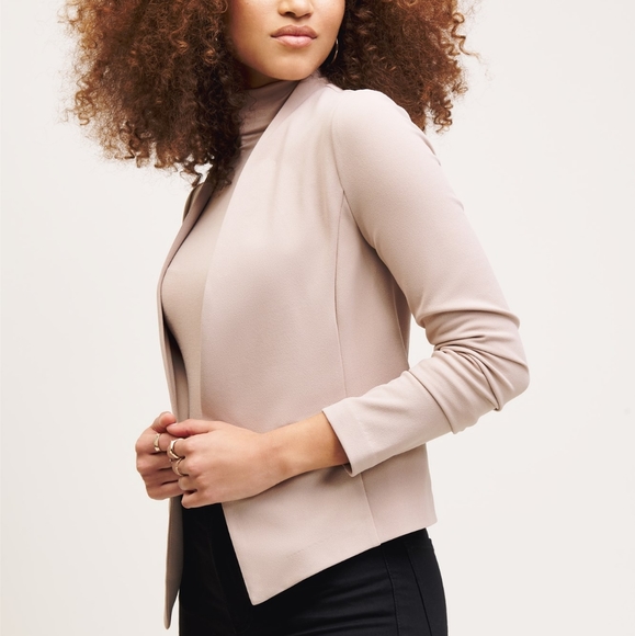 Dynamite Jackets & Blazers - Pale Blush Blazer